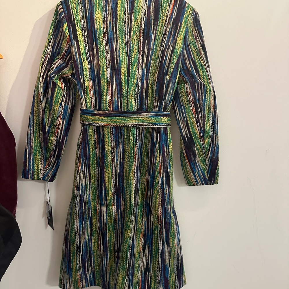 Kathy Ireland Multi-Color Faux Wool Duster Coat - NWT - Picture 7 of 7